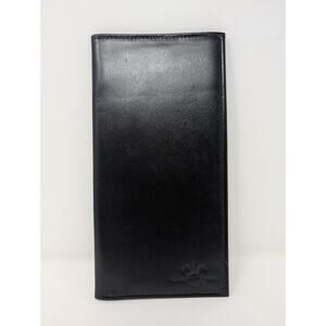 Disney Travel Company Plane Logo Black Long Wallet Leather Business Professional